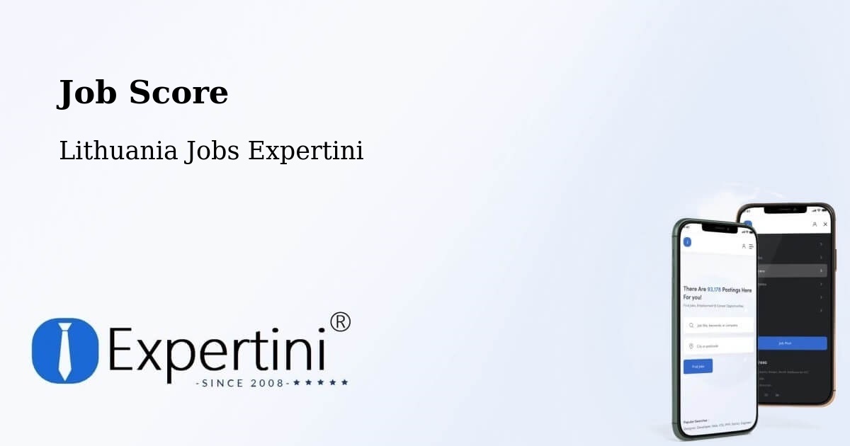 Job Score & Job Description Score Tool – Šeduva - Lithuania Jobs Expertini