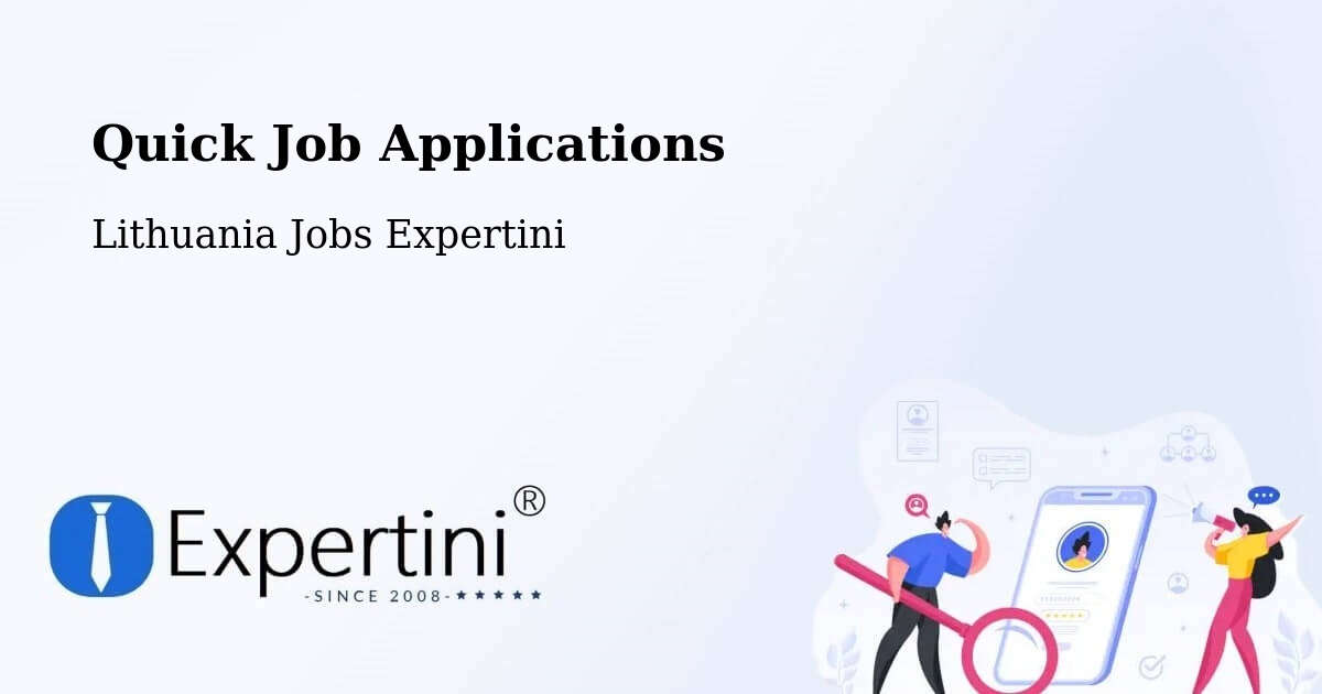 Quick Apply Feature – Šeduva - Lithuania Jobs Expertini